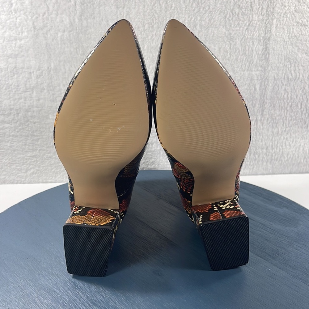 New Steve Madden bootie multicolored snake print, size 8 - Picture 6 of 9